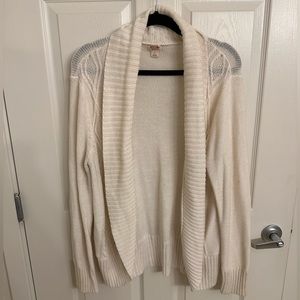 Mossimo white knit cardigan